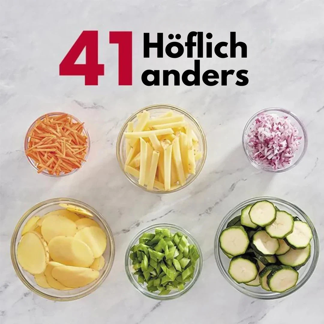 BowLift | Adjustable multifunctional vegetable cutter – Professional kitchen grater with collecting container