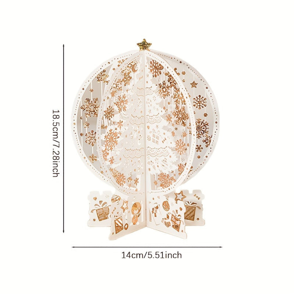 BowLift | Christmas Cards 3D Pop Up Laser Cut Tree Ornament Display