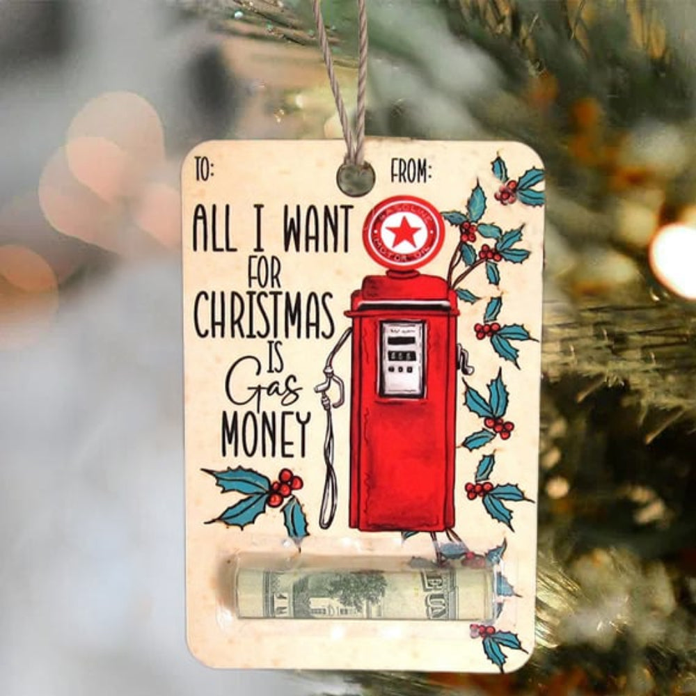 BowLift | Christmas Cards Wooden Money Holder Ornament Decoration
