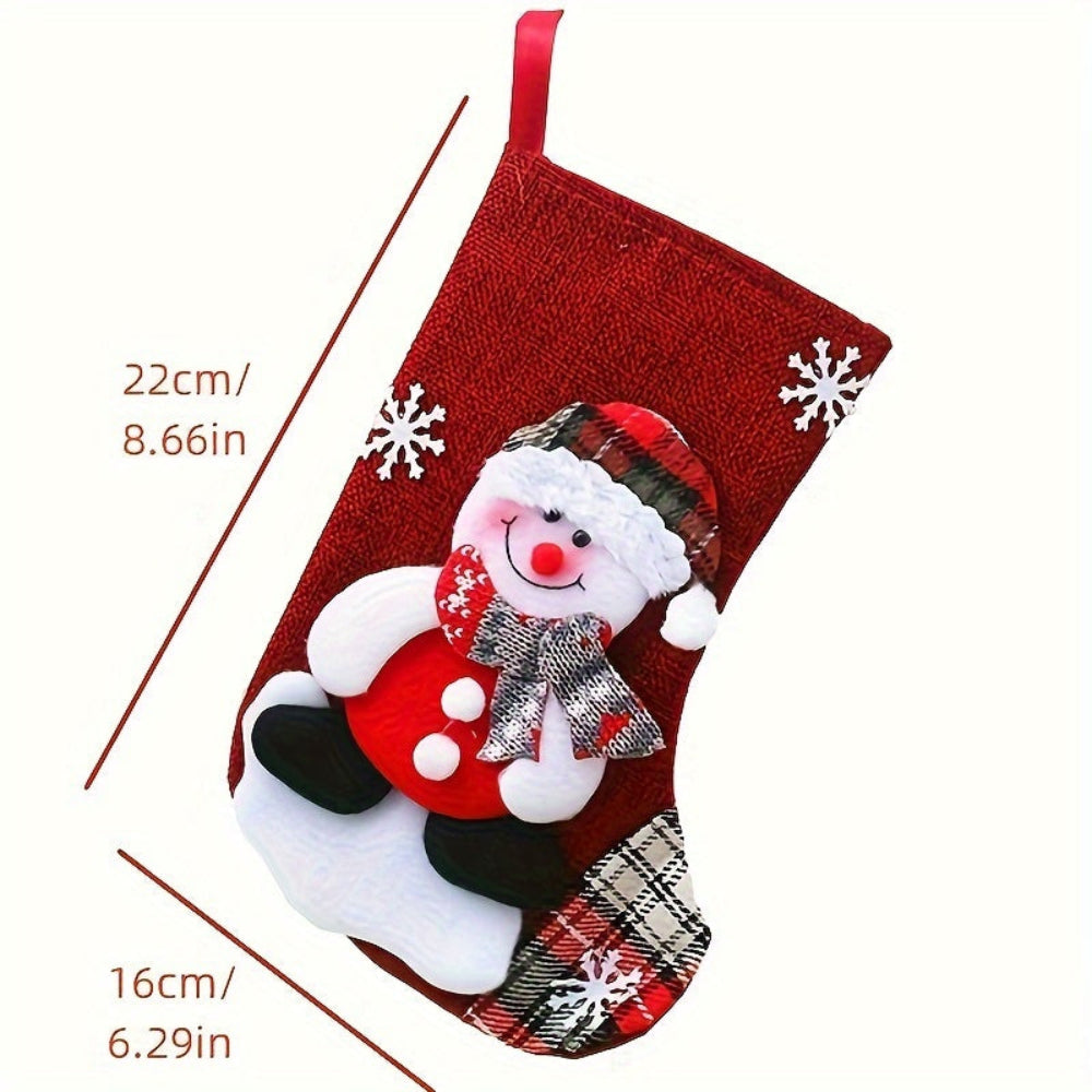 BowLift | Christmas Stockings Santa Snowman Reindeer Holiday Fireplace Decor