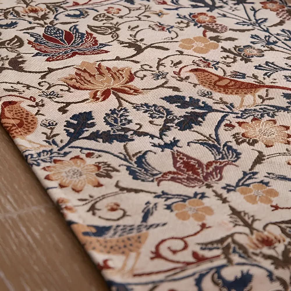 BowLift | Elegant table runner with flower and bird design