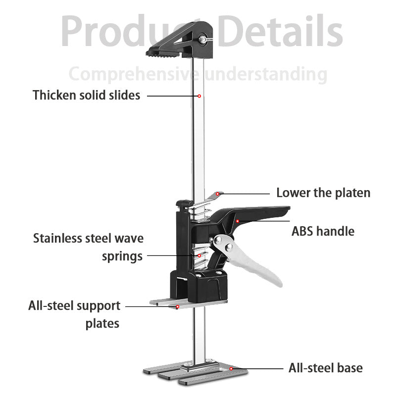 BowLift | Tile Lifter, Height And Low Adjustment Adjuster, Bricklayer Assist, Wall Tile Positioning Jacker, Jack Fine-Tuning Jack