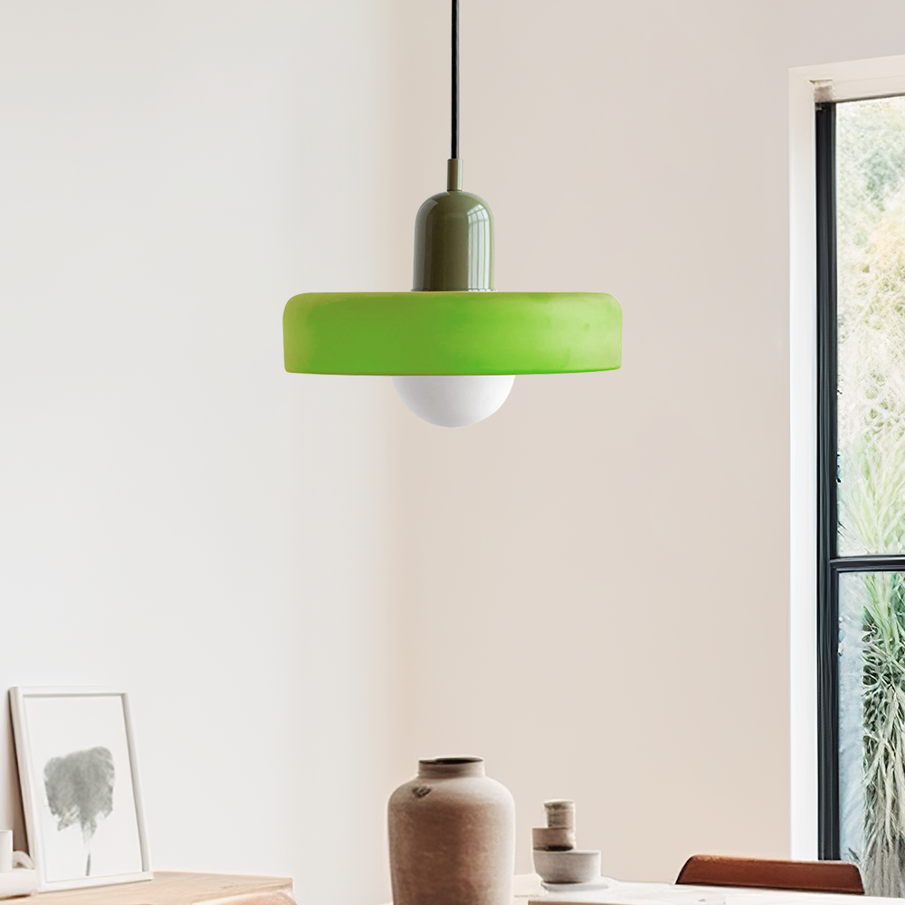 BowLift | Bauhaus Inspired Colourful Glass Pendant Light