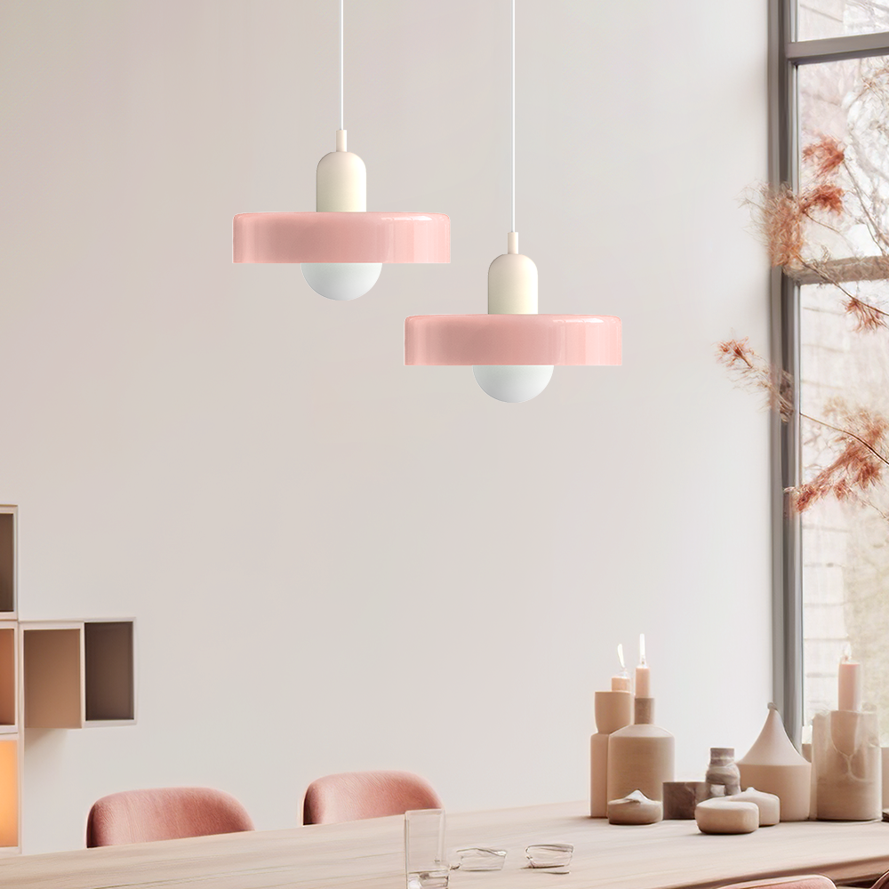 BowLift | Bauhaus Inspired Colourful Glass Pendant Light