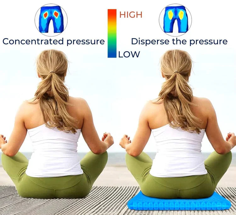 BowLift | Cooling Gel Seat Cushion | Breathable, Flexible & Pain Relief for Office Chairs, Cars, and Home Use