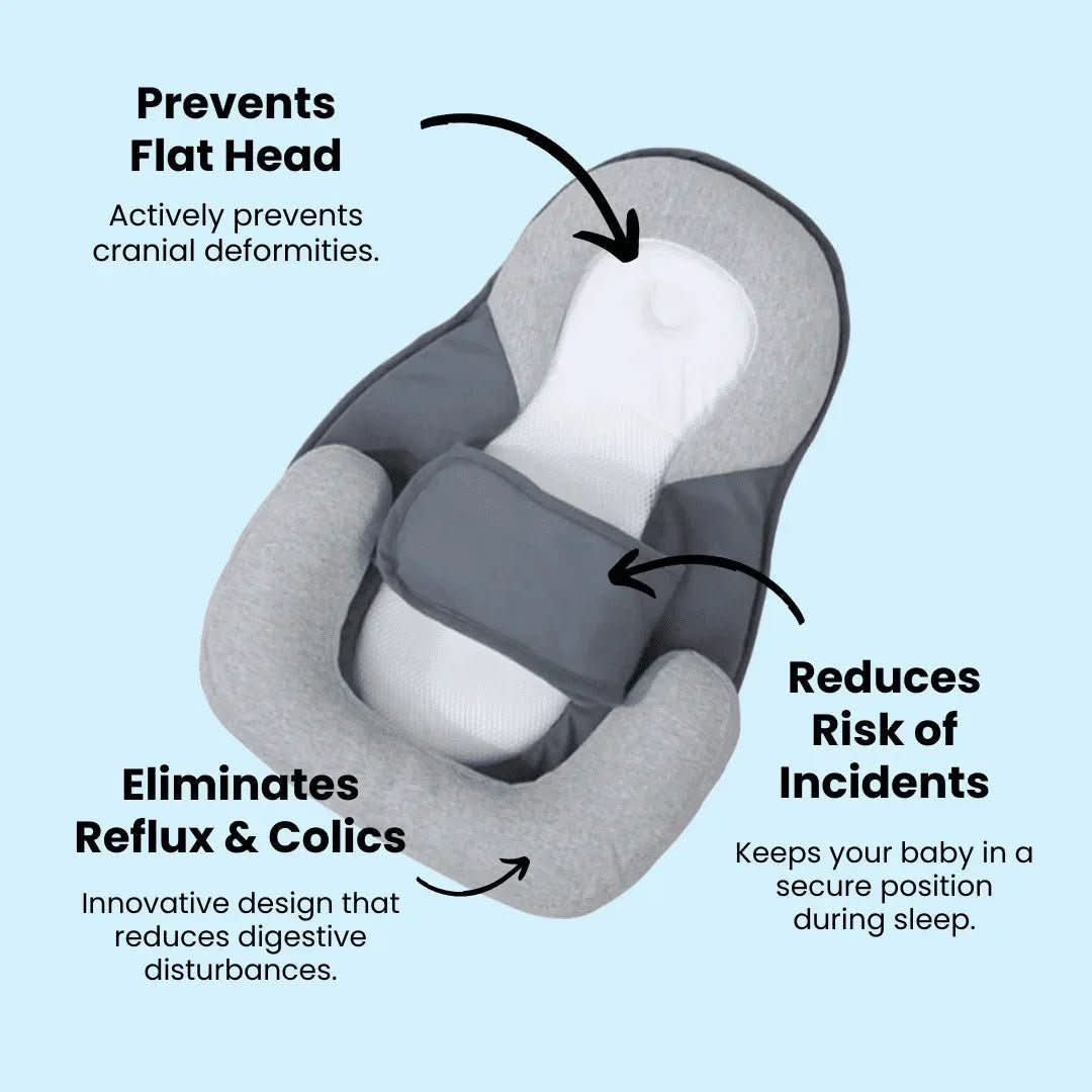 BowLift | Ergonomic Baby Pillow with 15° Incline