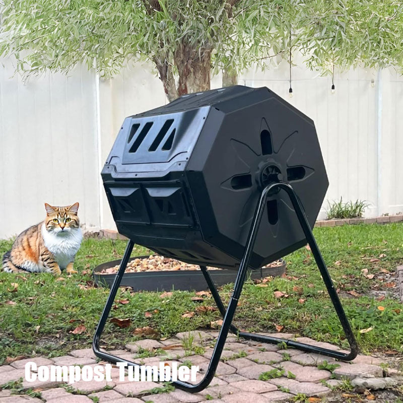 BowLift | Tipping Bucket Compost Drum Box Composter, Garden Leaf Compost Barrel Leaf Fermentation Box