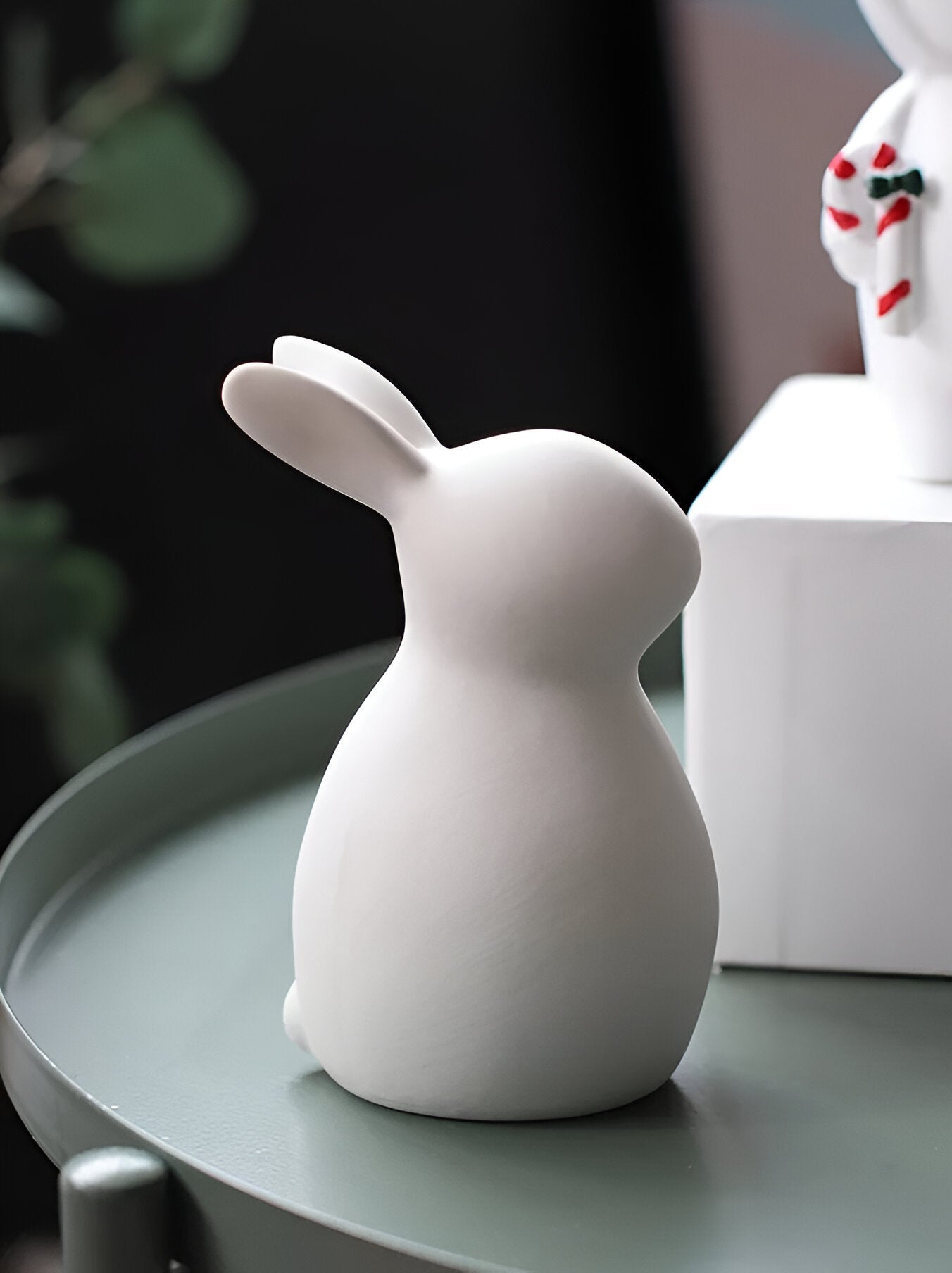 BowLift | ConeyBliss Minimalist Ceramic Bunny – Elegant White Easter Rabbit Figurine Decor