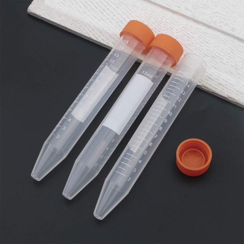 BowLift | 100 PCS Conical Tubes Sterile, 15mL Centrifuge Tubes with Graduated and Write Marks, Leak-Proof Screw Caps