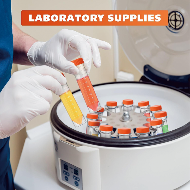 BowLift | 100Pack Conical Centrifuge Tubes, 50ml Self Standing Centrifuge Tubes with Caps Skirted Conical Tubes for Science Experiments, Liquids