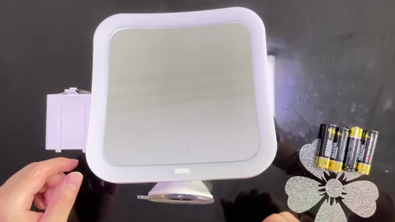 BowLift | GlowSnap - Makeup Mirror with Touch Control and Suction Cup