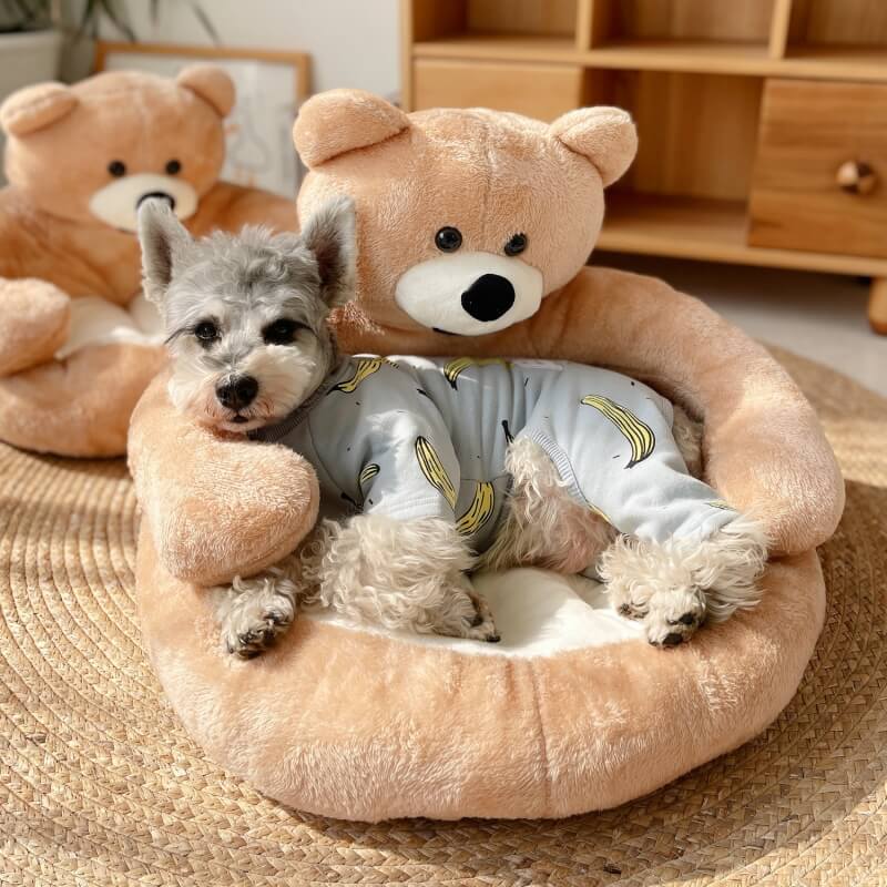 BowLift | Cute detachable cuddly bear cat bed