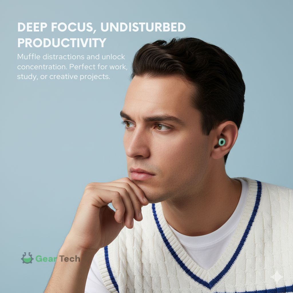 BowLift | AuraCalm™ Harmony | Reusable Noise Cancelling Earplugs for Sleeping, Focus and Noise Sensitivity