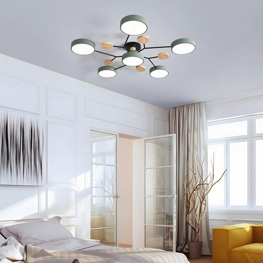 BowLift | Contemporary Round Iron LED Chandelier | Energy-Efficient. Stylish Lighting for Living Rooms. Dining Areas & Entryways