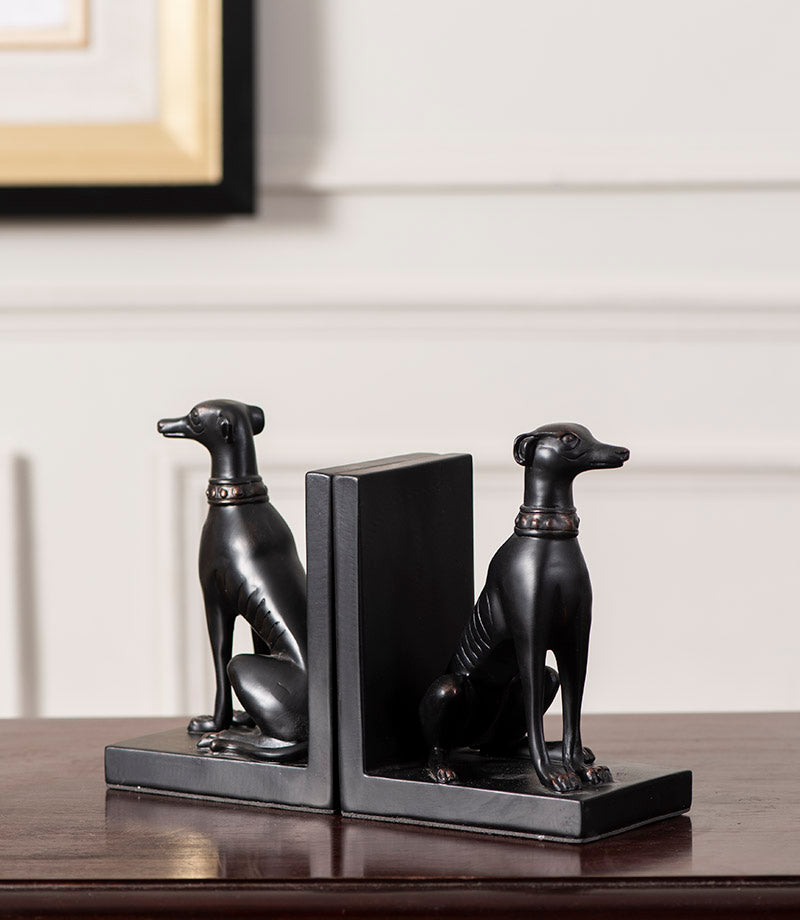 BowLift | Guard Dog Bookend Set - Black