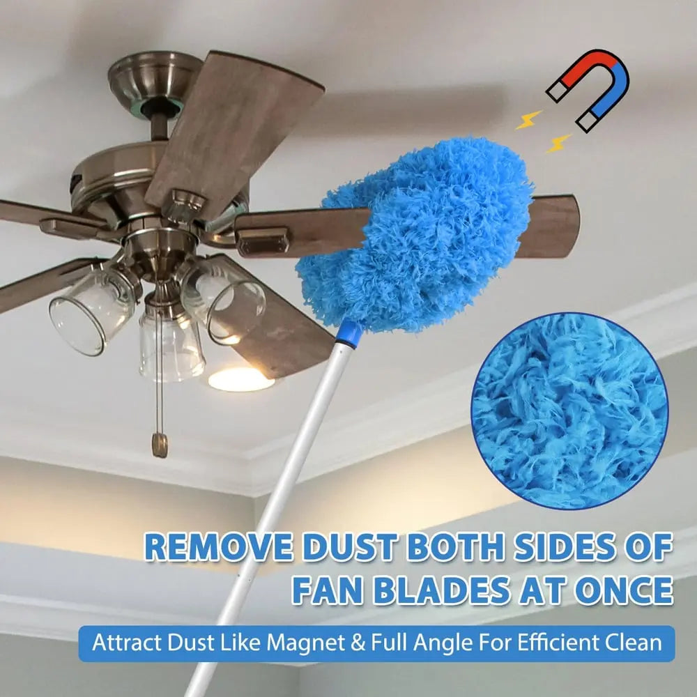 BowLift | Ceiling Fan Dust Brush with Telescopic Pole – Effortless Cleaning of High Areas