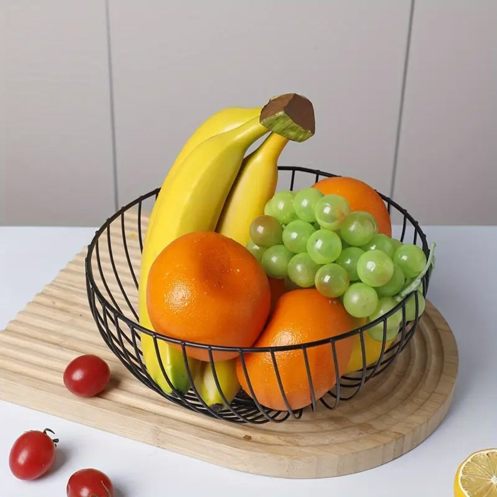 BowLift | Decorative Round Iron Fruit Tray