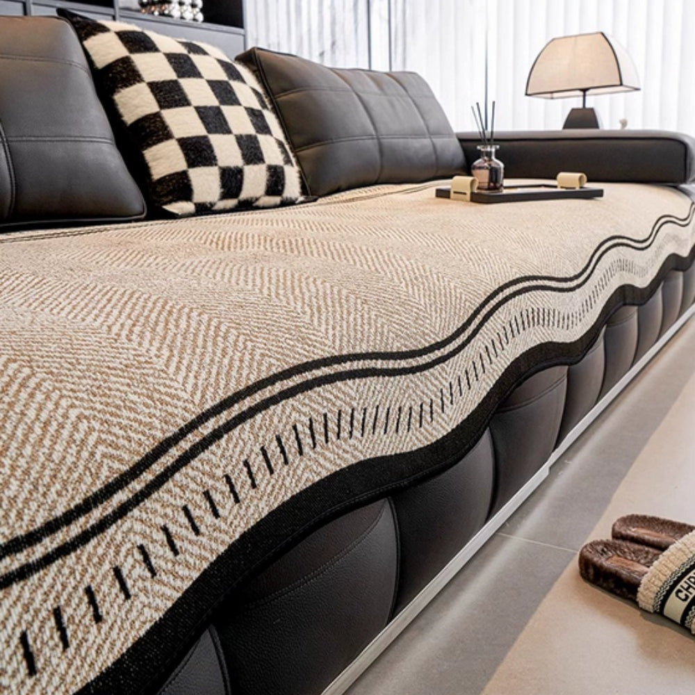 BowLift | Modern Wave Anti-Slip Sofa Cover