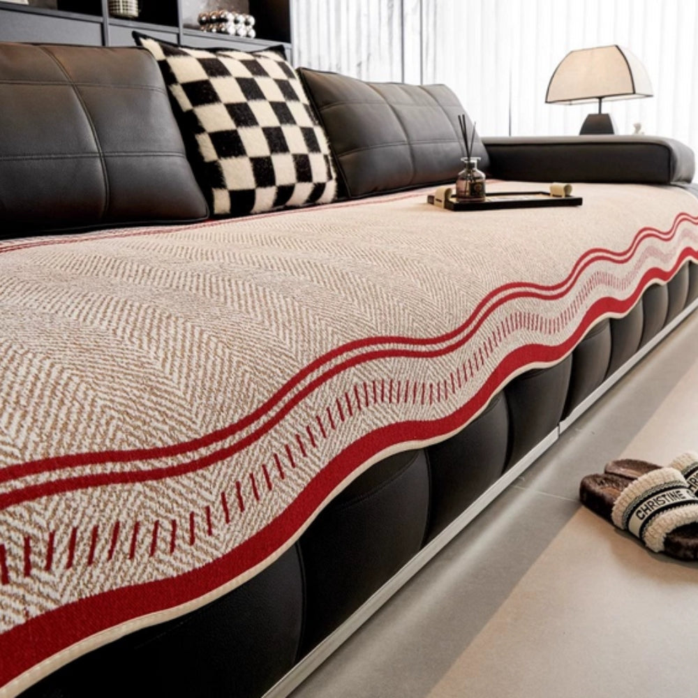 BowLift | Modern Wave Anti-Slip Sofa Cover