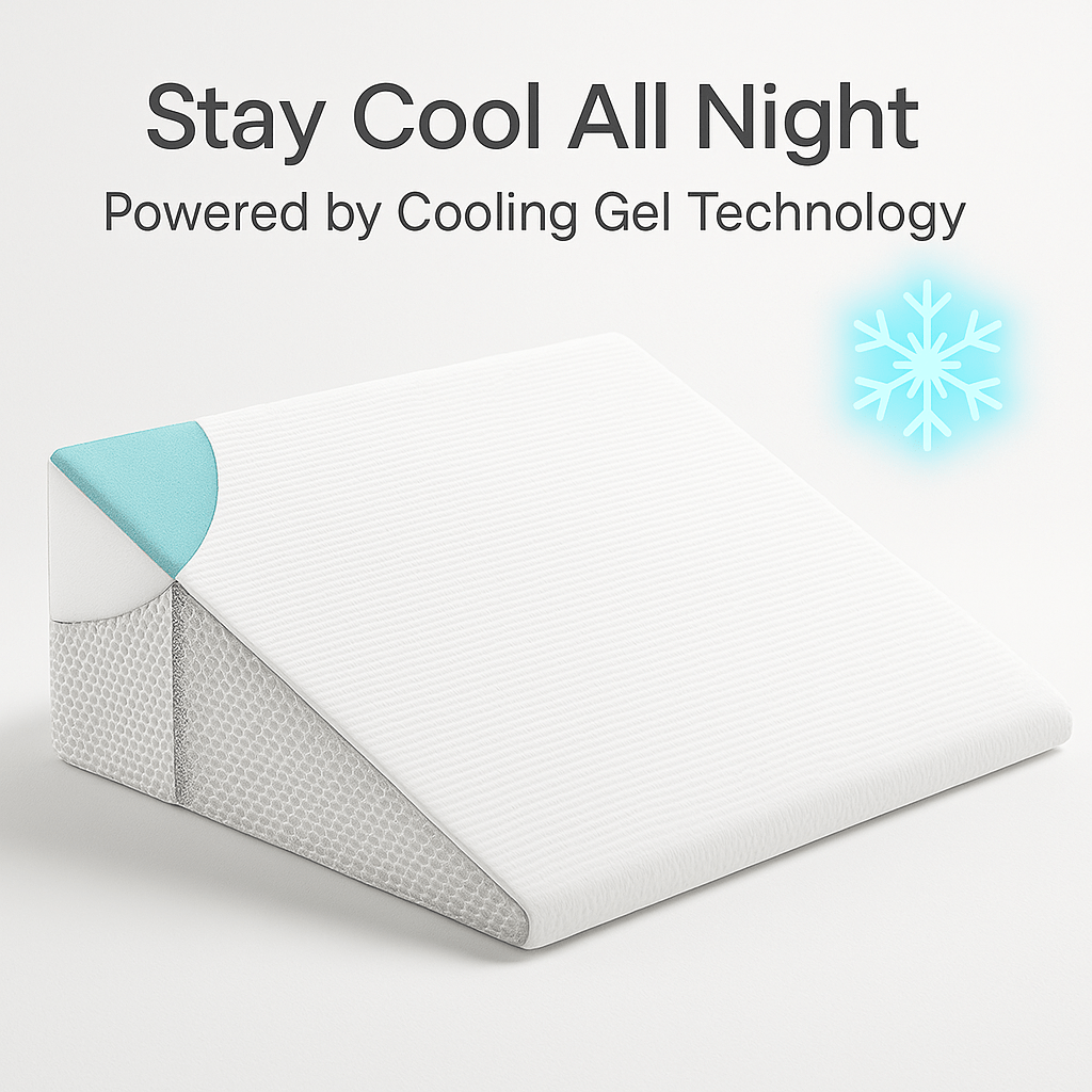 BowLift | Ergonomic Incline Wedge Cushion with Memory Foam