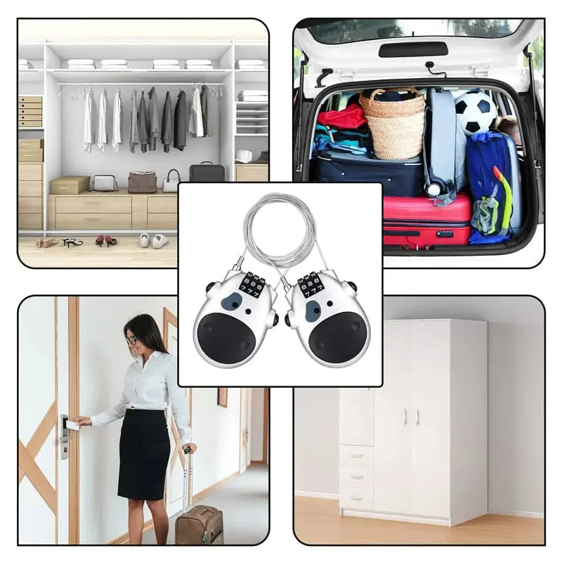 BowLift | Theft-proof telescopic wire lock for bicycle – pRedection for suitcase, helmet & bicycle