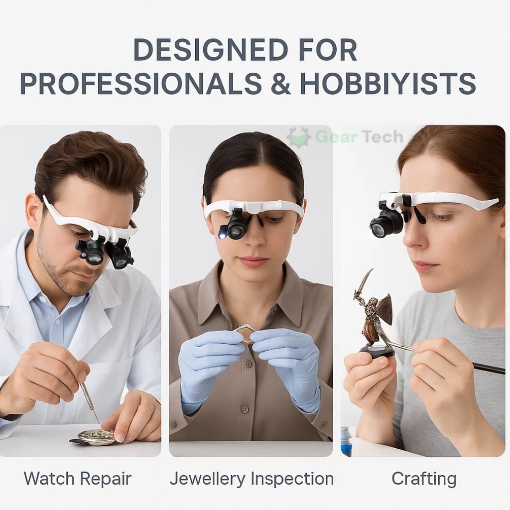 BowLift | Celestara™ | LED Illuminated Precision Magnifier with Adjustable Brightness | Ideal for Reading, Hobbies & Detailed Work