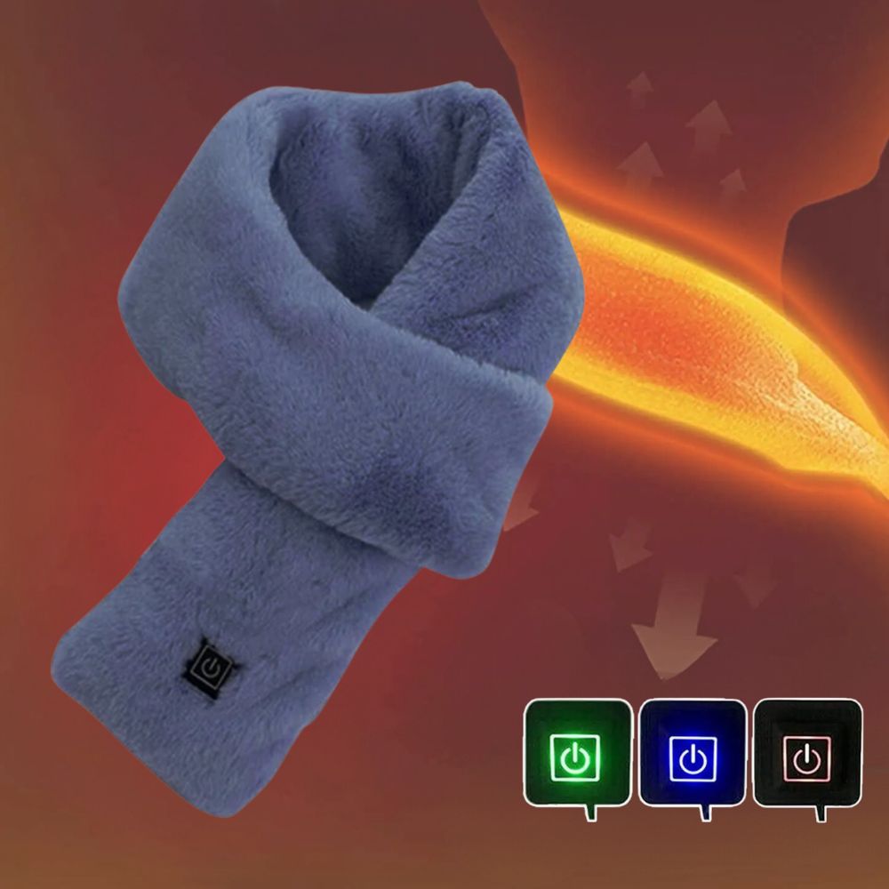 BowLift | Heated Faux Fur Scarf UK – Rechargeable USB Winter Scarf, Soft Thermal Neck Warmer