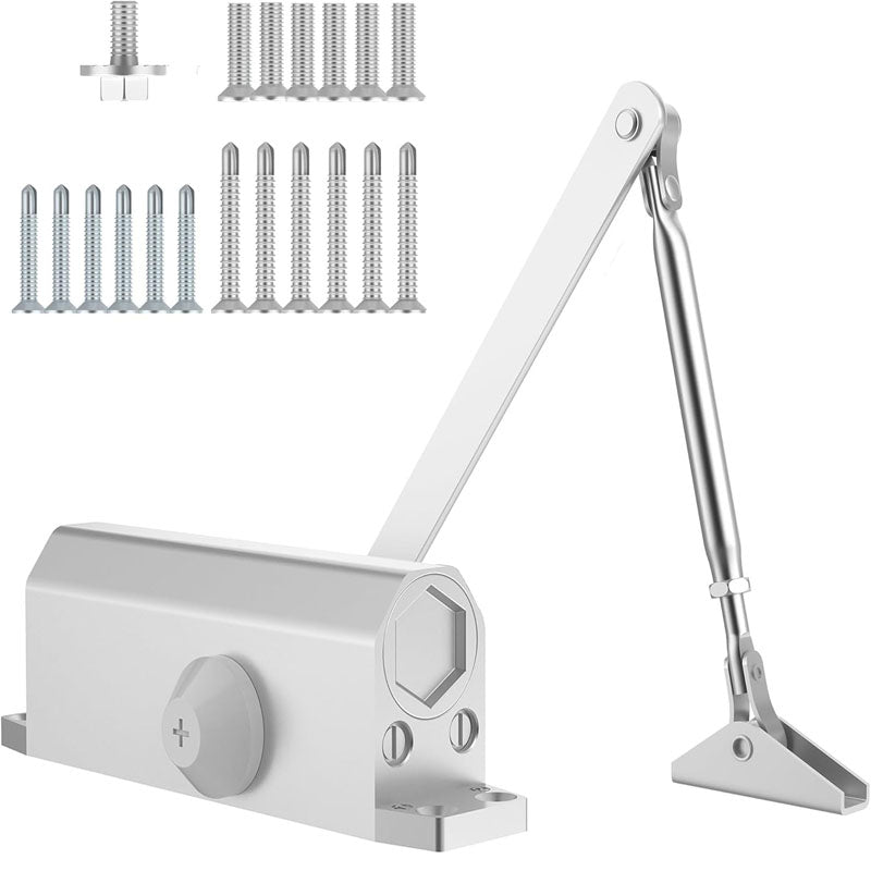 BowLift | Door Closer Automatic Door Closer Commercial or Residential Use Door Weights 55~99 Lb Aluminum