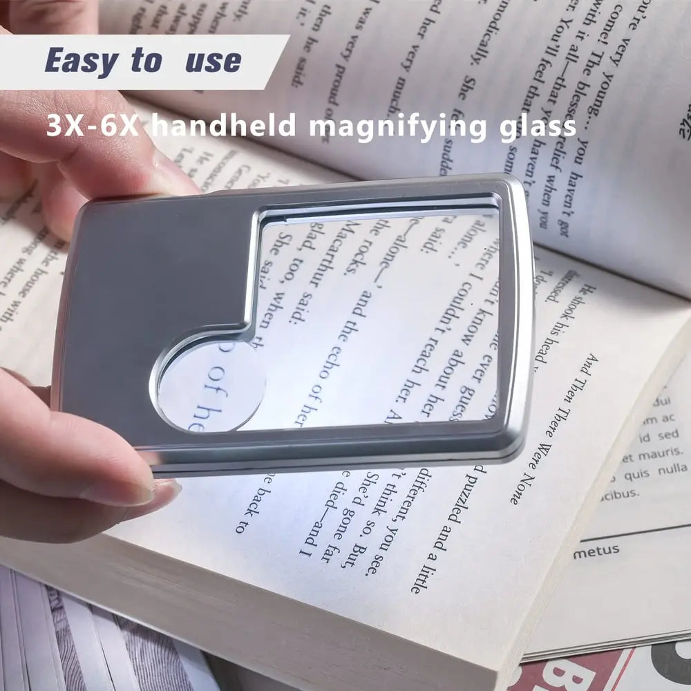 BowLift | Double Lens Magnifier with LED Lighting – Compact and Pocket-Friendly