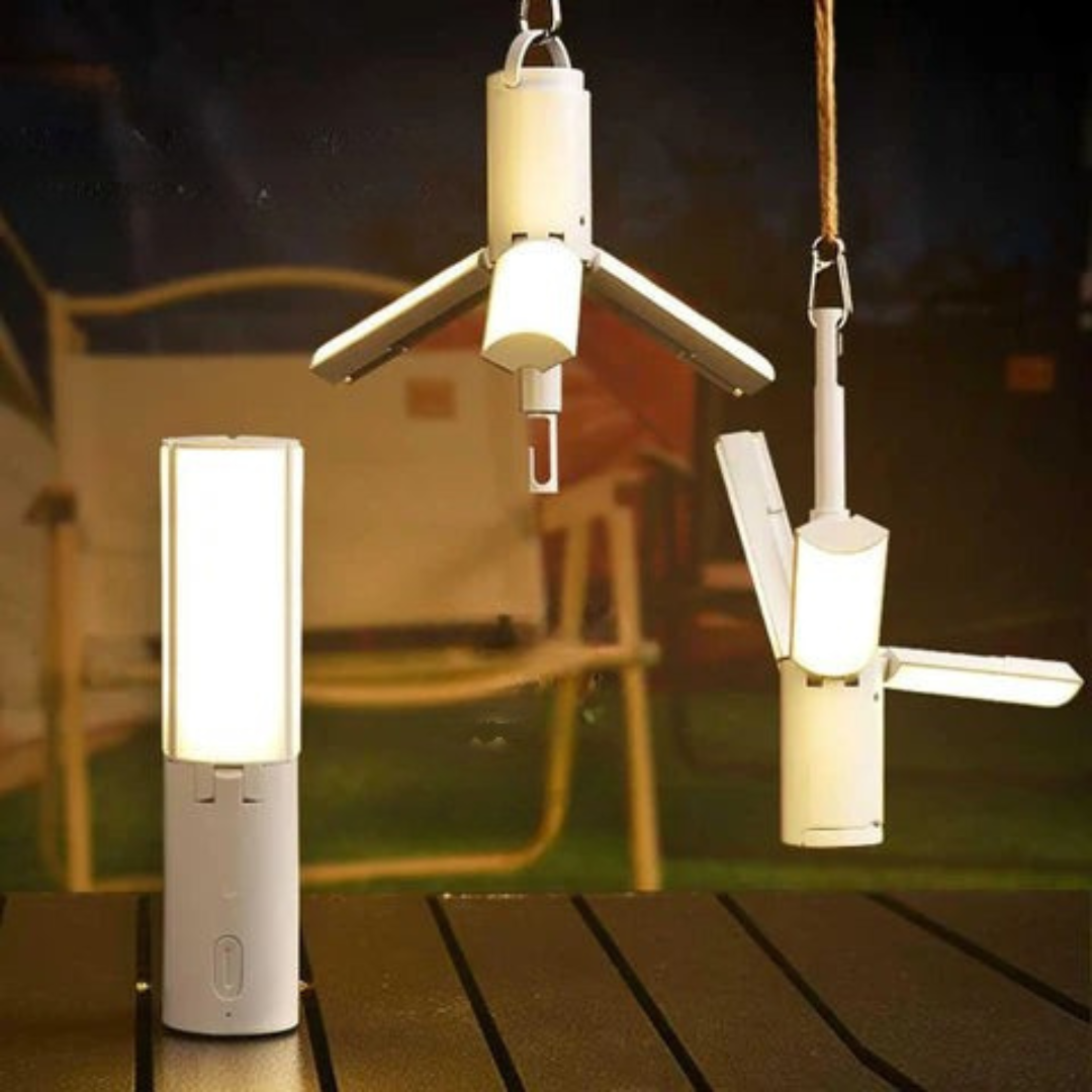BowLift | All-in-One Camping Lamp | Rechargeable Outdoor Light with Adjustable Brightness & Long Battery Life