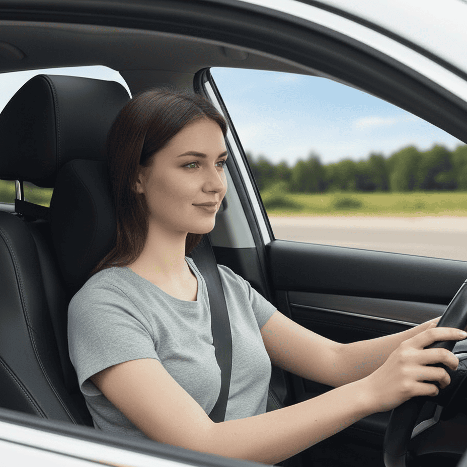 BowLift | 2-piece Set Memory Foam Neck Pillows for Maximum Driving Comfort