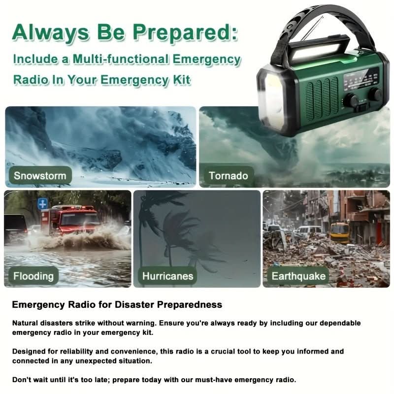 BowLift | All-in-one emergency radio with torch and USB charging function
