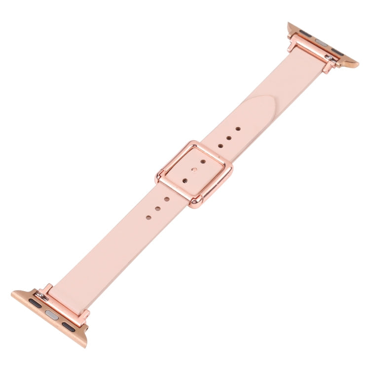 BowLift | Frerndorf | Magnetic Rose Gold Square Buckle Watch Band for Apple Watch Series 9&8&7 41mm / SE 3&SE 2&6&SE&5&4 40mm / 3&2&1 38mm (Midnight Blue)