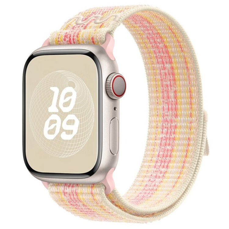 BowLift | For Apple Watch Series 5 40mm Loop Nylon Watch Strap (Starlight Yellow Pink)