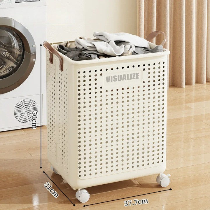 BowLift | Easy Mobility Modern Space-Saving Laundry Organizer Basket