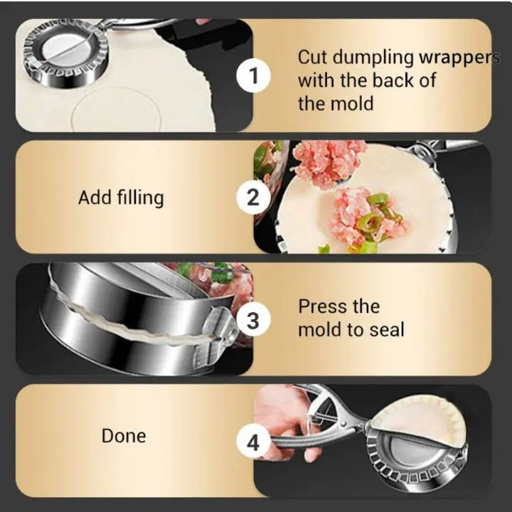 BowLift | Stainless Steel Dumpling Mold - Perfect Dumplings Made Quickly