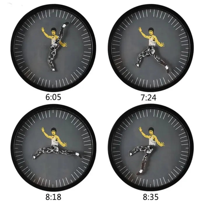 BowLift | Unique Kung Fu Wall Clock – Quiet and stylish