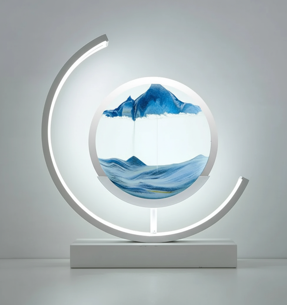 BowLift | DuneGlow Table Lamp – Handmade Ambient Lamp with Soothing Light and Modern Design