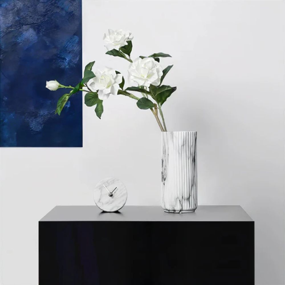 BowLift | Elegant Vertical Marble Ceramic Vase