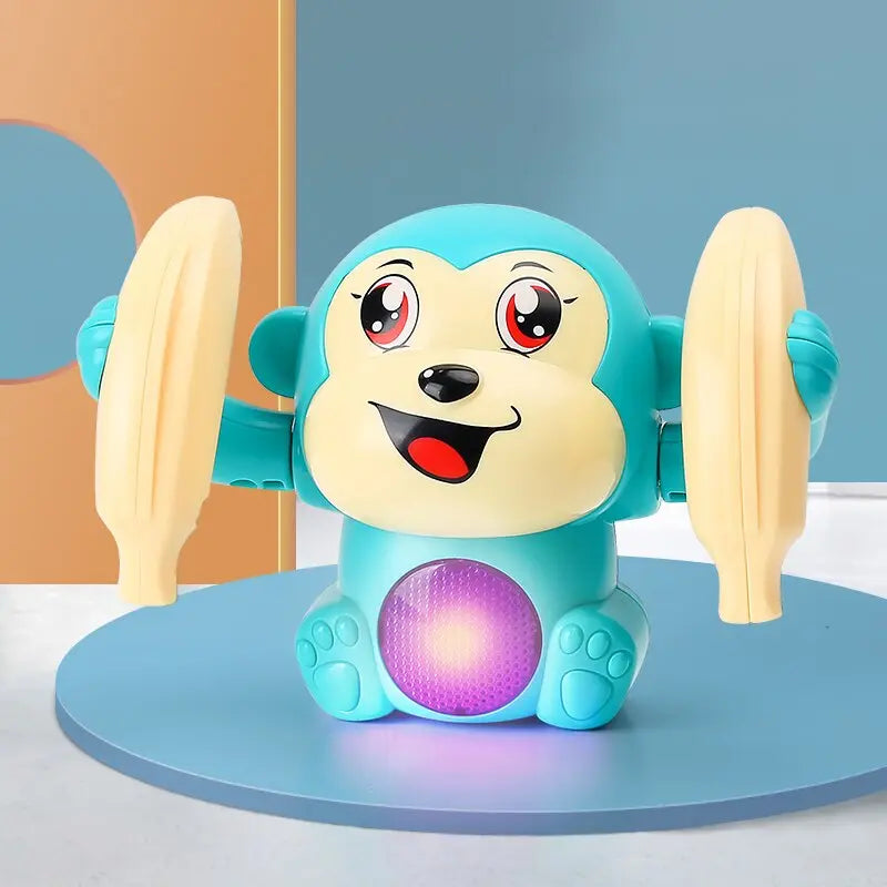 BowLift | Electric Baby Toy "Head-Lifting Monkey" – With Music & Crawling Movement