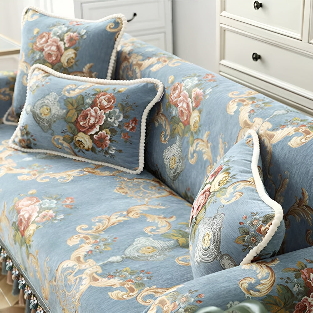 BowLift | Elise Chenille Beaded Edge Cushion Cover