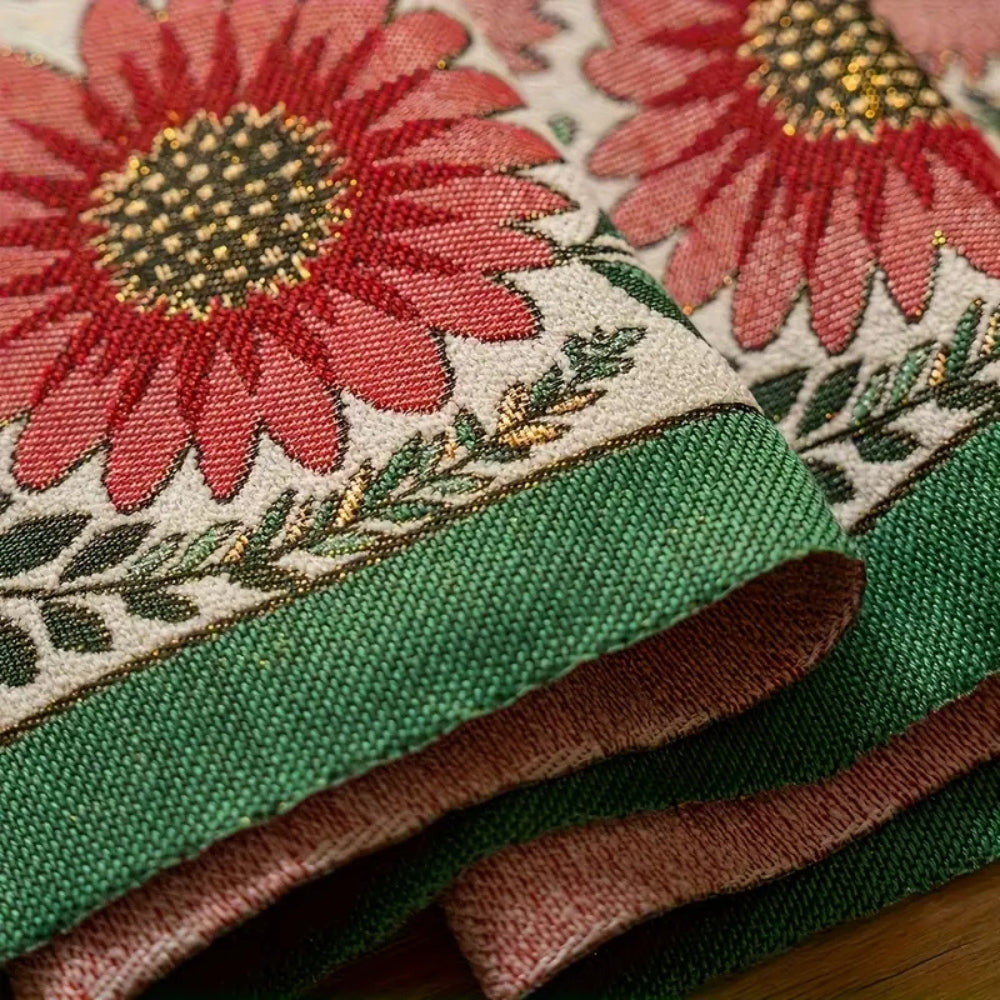 BowLift | Embroidered Floral Tassel Table Runner