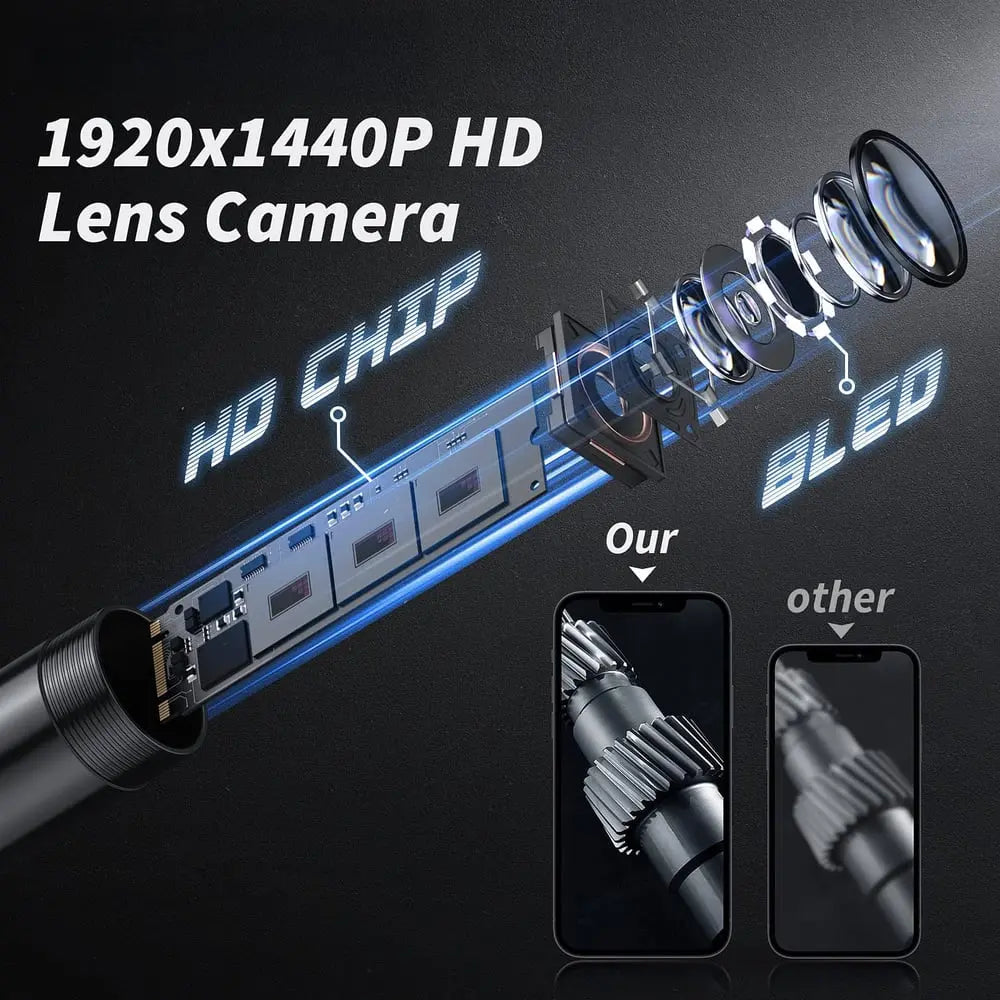 BowLift | Endoscope Camera Waterproof — HD Inspection Camera with 5m Cable