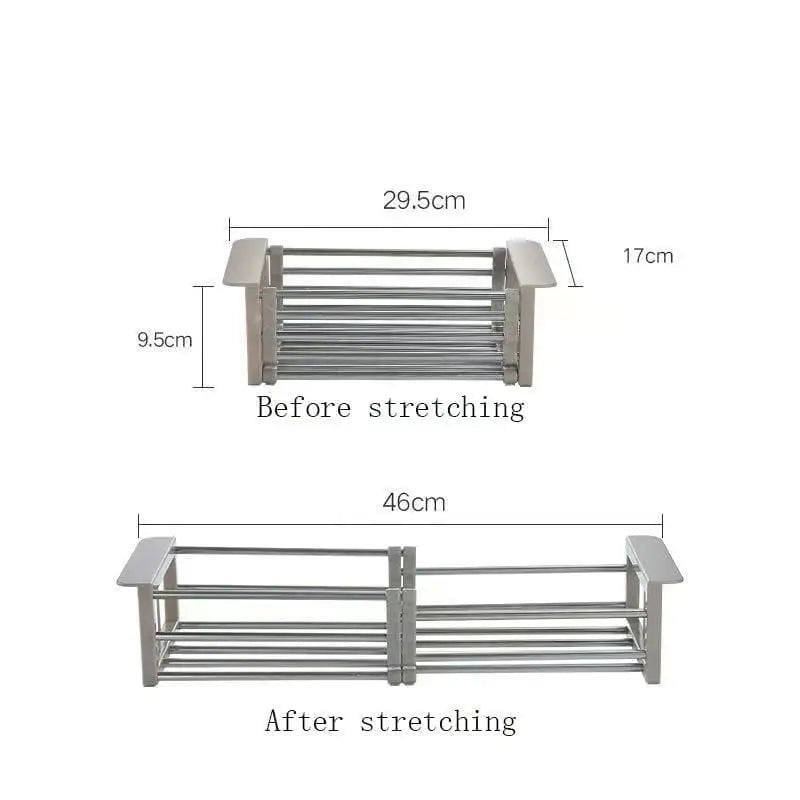 BowLift | Expandable Stainless Steel Draining Basket for Sinks