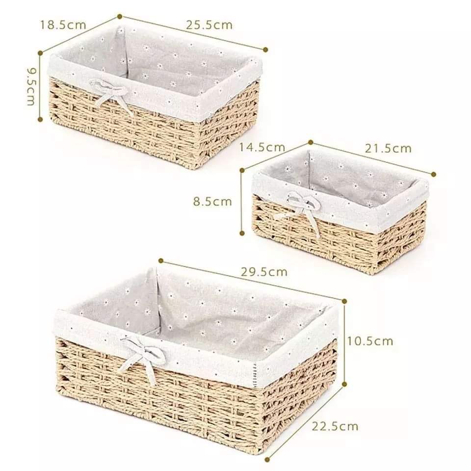 BowLift | 3 piece rattan basket