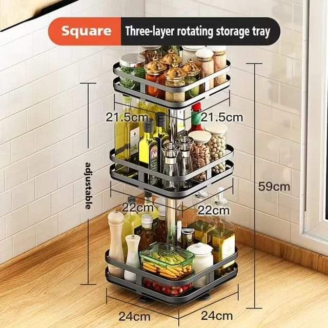 BowLift | 3Tier rotating spice rack