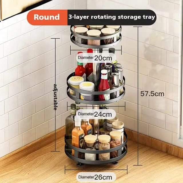BowLift | 3Tier rotating spice rack