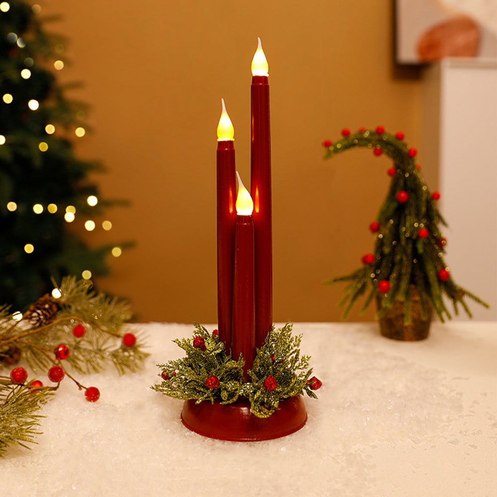 BowLift | Flameless LED Christmas Candles with Realistic Flickering Light