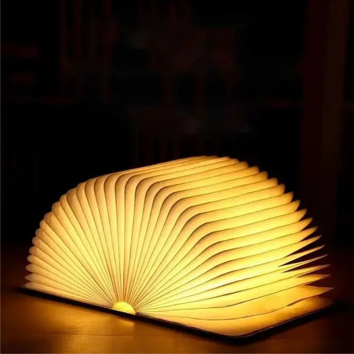 BowLift | Foldable cordless LED wooden lamp – 3 light colors, modern and stylish