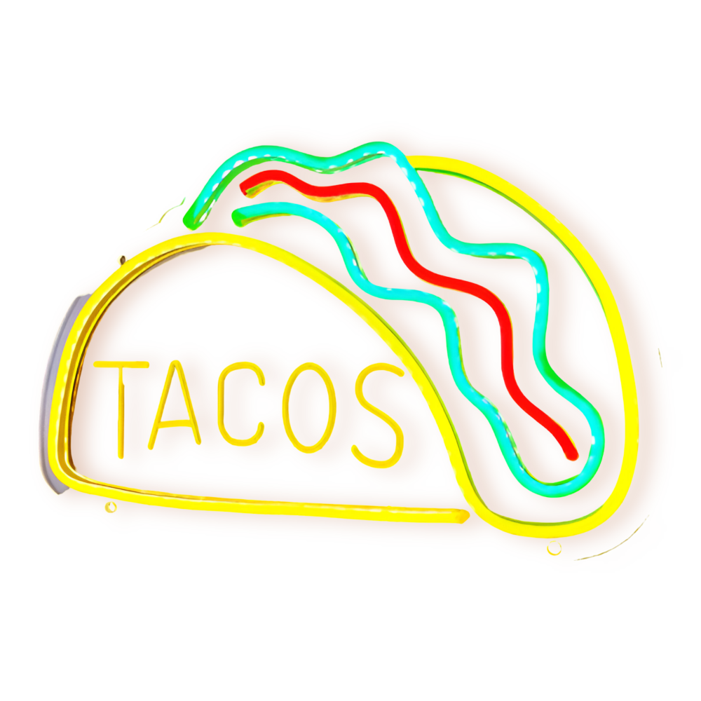 BowLift | Fast Food LED Neon Light – Colorful Wall Decoration with USB Connection